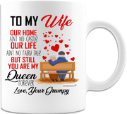 To My Wife-From Your Grumpy Husband -Funny Coffee Mugs -Gifts for Valentines day -All Occasion